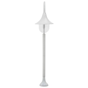 Stâlp de iluminat pentru grădină, alb, 120 cm, aluminiu, E27 - Img 2
