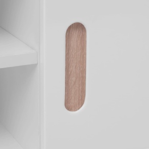 Stativ TV, alb lucios, 150 x 35 x 48,5 cm, MDF - Img 2