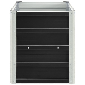 Strat inălțat de grădină antracit 240x40x45 cm oțel galvanizat - Img 4