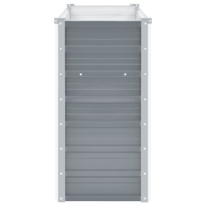 Strat inălțat de grădină, gri, 100x40x77 cm, oțel galvanizat - Img 7