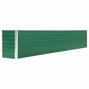 Strat inălțat de grădină, verde, 320x40x45 cm, oțel galvanizat - Img 2