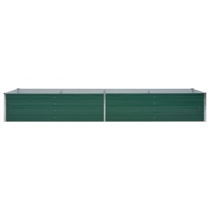 Strat inălțat de grădină, verde, 320x80x45 cm oțel galvanizat - Img 4