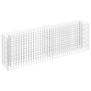 Strat inălțat gabion, 180 x 30 x 60 cm, oțel galvanizat - Img 2