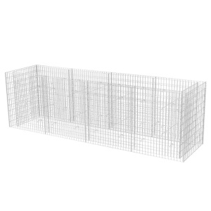 Strat inălțat gabion, 360 x 90 x 100 cm, oțel - Img 2