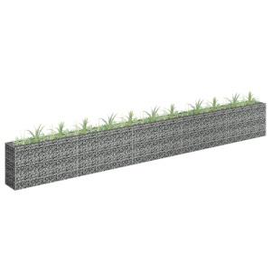 Strat inălțat gabion, 450 x 30 x 60 cm, oțel inoxidabil