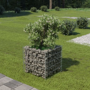 Strat inălțat gabion, 50 x 50 x 50 cm, oțel galvanizat