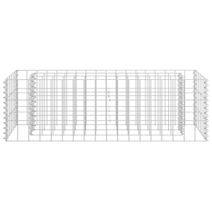 Strat inălțat gabion, 90 x 30 x 30 cm, oțel galvanizat - Img 4