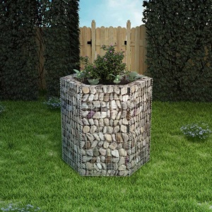 Strat inălțat gabion hexagonal, 100 x 90 x 100 cm