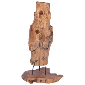 Suport 8 sticle de vin, 40 x 30 x 80 cm, lemn masiv de tec - Img 5