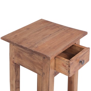 Suport de plante, 30x30x75 cm, lemn masiv reciclat - Img 6