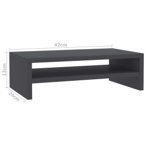 Suport monitor, gri, 42 x 24 x 13 cm, PAL - Img 5