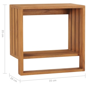 Suport prosoape de perete, 35 x 20 x 35 cm, lemn masiv de tec - Img 5