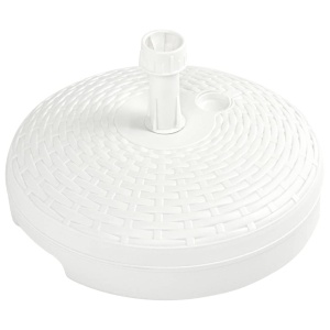 Suport umbrelă, alb, 20 L, plastic, umplere cu nisip/apă - Img 4