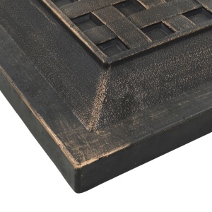 Suport umbrelă de soare, bronz, 12 kg, polirășină, pătrat - Img 4