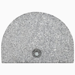 Suport umbrelă de soare, gri, granit, 10 kg, curbat - Img 3
