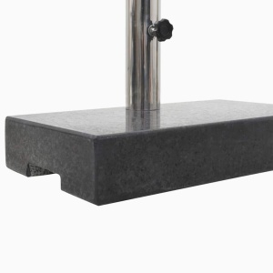 Suport umbrelă de soare, negru, granit, 25 kg, dreptunghiular - Img 6