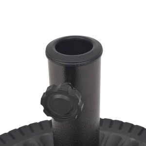 Suport umbrelă de soare, rășină, rotund, negru, 14 kg - Img 5