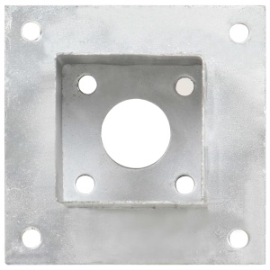 Suporți stâlp, 4 buc., metal galvanizat, 71 mm - Img 2