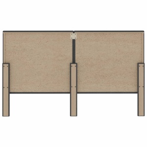 Tăblie capitonată, gri inchis, 180 x 200 cm, material textil - Img 6