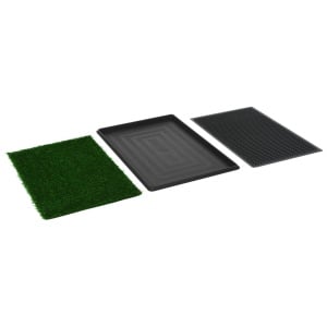 Toaletă animale companie tavă & gazon artificial 76x51x3cm WC - Img 6