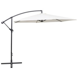 Umbrelă de soare 3 m, Alb Nisip