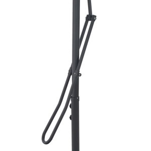 Umbrelă soare de exterior cu stâlp din oțel, verde, 300 cm - Img 5