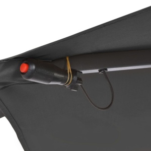 Umbrelă suspendată cu LED și stâlp din oțel, antracit, 300 cm - Img 6