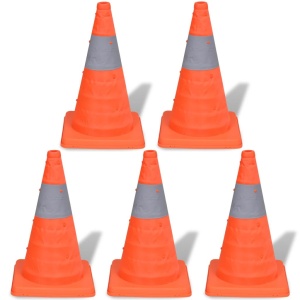 5 Conuri pop-up pentru trafic rutier, 42 cm - Img 2