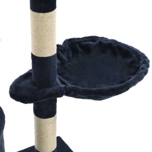 Ansamblu pisici stâlpi din funie sisal, 138 cm, albastru inchis - Img 6
