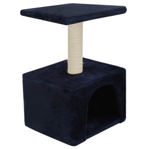 Ansamblu pisici, stâlpi din funie sisal, 55 cm, albastru inchis - Img 4