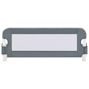 Balustradă de protecție pat copii, gri, 102 x 42 cm, poliester - Img 3