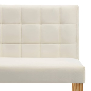 Bancă, crem, 140 cm, material textil - Img 5