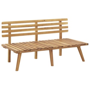 Bancă de grădină cu perne, 115 cm, lemn masiv de acacia - Img 7