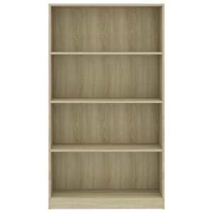 Bibliotecă cu 4 rafturi, stejar Sonoma, 80 x 24 x 142 cm, PAL - Img 4