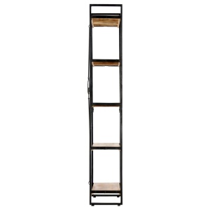 Bibliotecă cu 5 rafturi, 60 x 30 x 180 cm, lemn masiv de mango - Img 3