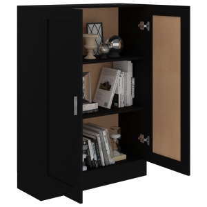 Bibliotecă, negru, 82,5 x 30,5 x 115 cm, PAL - Img 4