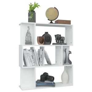 Bibliotecă/Separator cameră, alb, 80 x 24 x 96 cm, PAL - Img 8