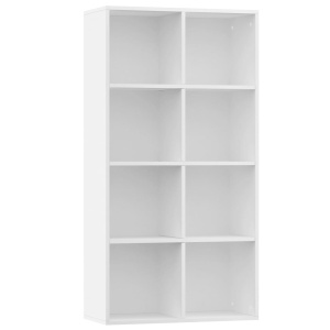 Bibliotecă/Servantă, alb, 66 x 30 x 130 cm, PAL - Img 2