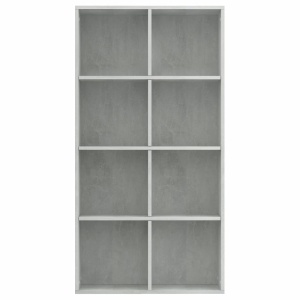 Bibliotecă/Servantă, gri beton, 66 x 30 x 130 cm, PAL - Img 5