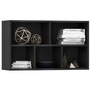 Bibliotecă/Servantă, negru, 45 x 25 x 80 cm, PAL - Img 8