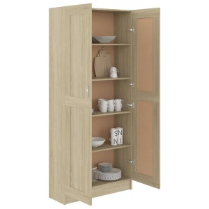 Bibliotecă, stejar Sonoma, 82,5 x 30,5 x 185,5 cm, PAL - Img 4