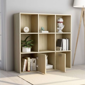 Bibliotecă, stejar Sonoma, 98 x 30 x 98 cm, PAL - Img 4