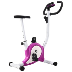 Bicicletă fitness cu curea de rezistență, mov