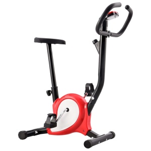 Bicicletă fitness cu curea de rezistență, roșu - Img 3