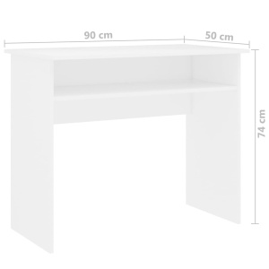 Birou, alb, 90 x 50 x 74 cm, PAL - Img 5