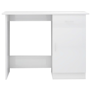Birou, alb extralucios, 100 x 50 x 76 cm, PAL - Img 6