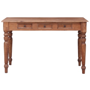 Birou cu sertare, 117 x 57 x 75 cm, lemn masiv reciclat - Img 3
