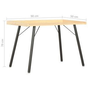 Birou, culoarea stejarului, 90 x 50 x 79 cm - Img 5