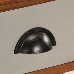 Birou de scris, 110x50x90 cm, lemn masiv de acacia - Img 9
