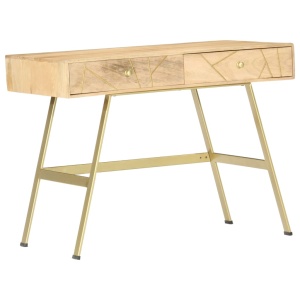 Birou de scris cu sertare, 100 x 55 x 75 cm, lemn masiv mango - Img 7